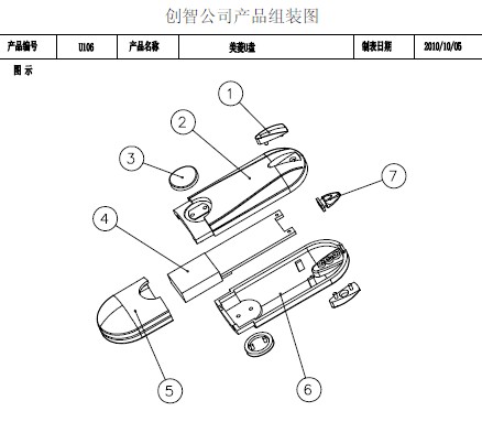 宝菱U盘外壳注塑加工案例U106 自制u盘外壳